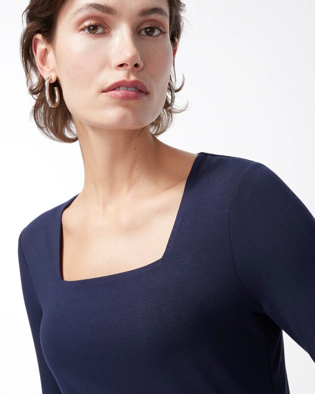 Touch of Cool Square Neck Tee - image 4